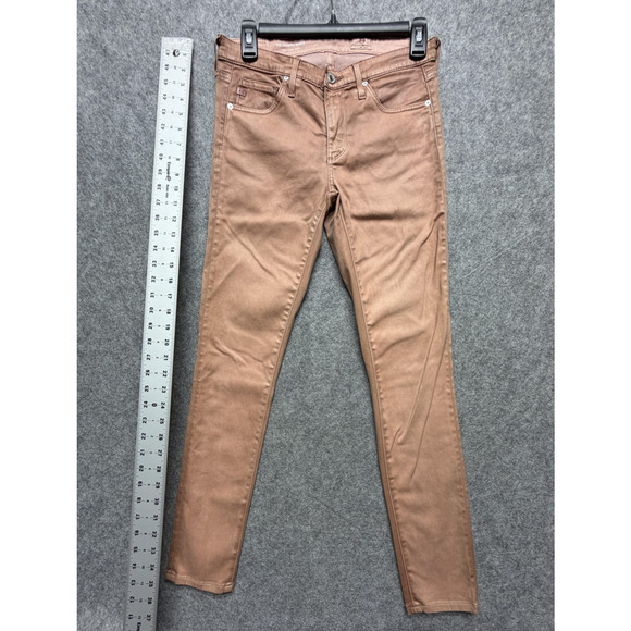 AG Adriano Goldschmied Jeans Womens 26R Pink The Legging Ankle Super Skinny - Picture 6 of 15